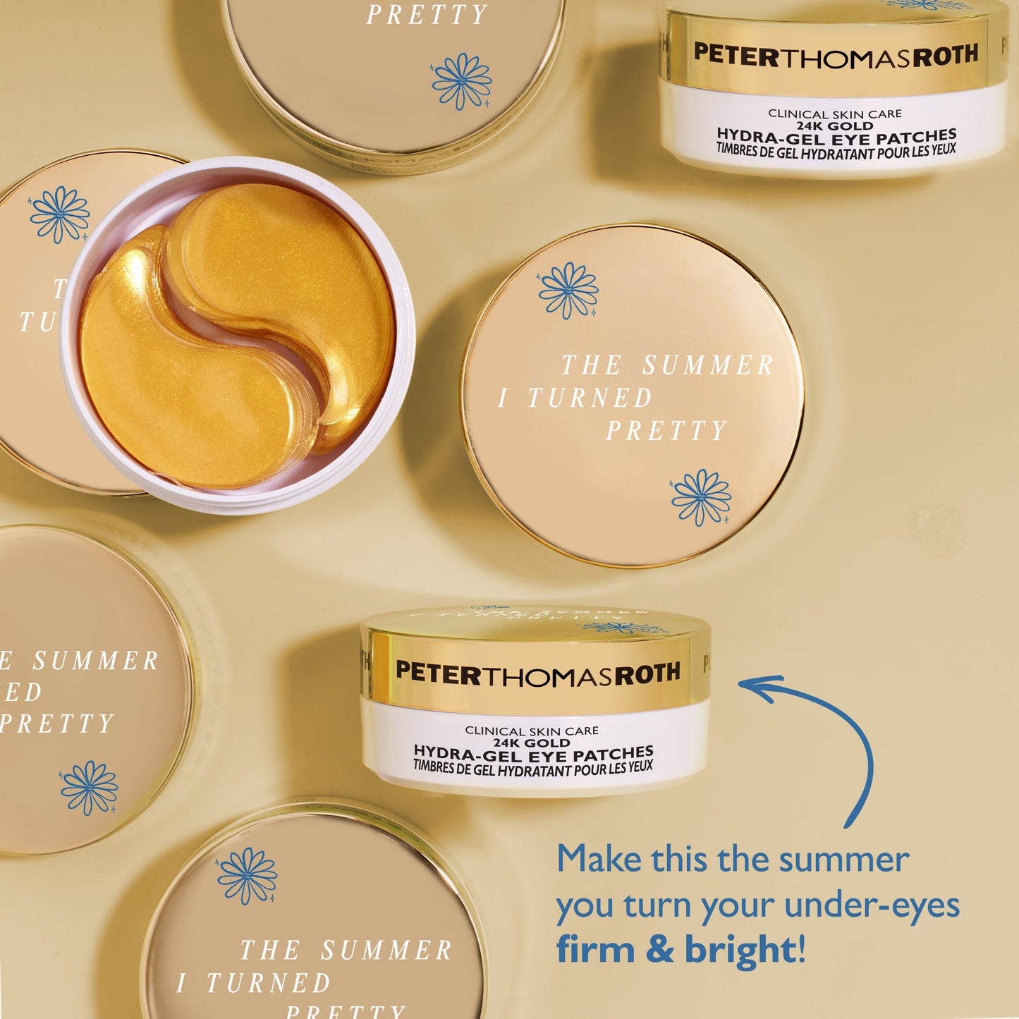 The Summer I Turned Pretty: 24K Gold Hydra-Gel Eye Patches (Travel Edition)